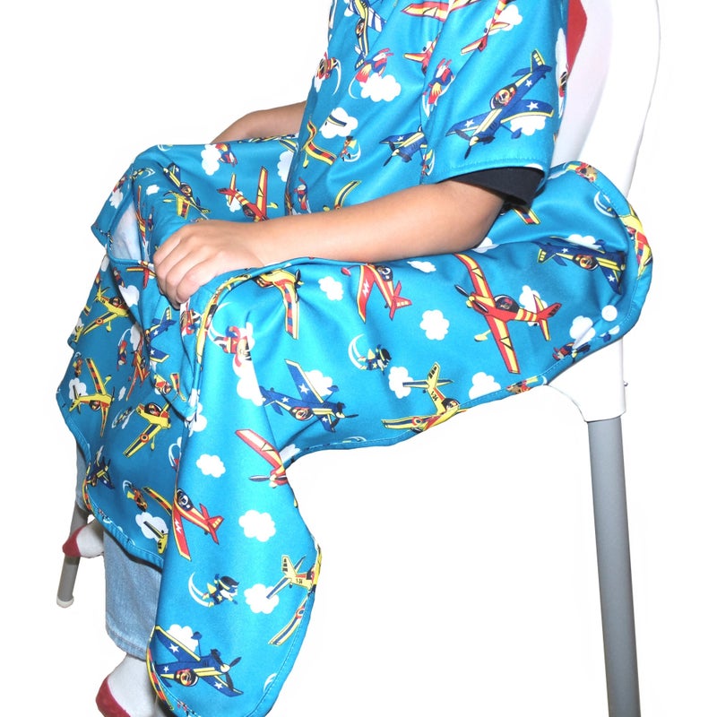 BIB-ON Plus, Full-Coverage Bib and Apron Combination for Infant, Baby, Toddler Ages 0-4. (French Mice) - Image 5
